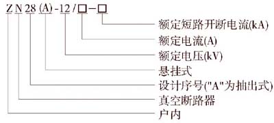 ZN28-12C/1250-20真空斷路器型號